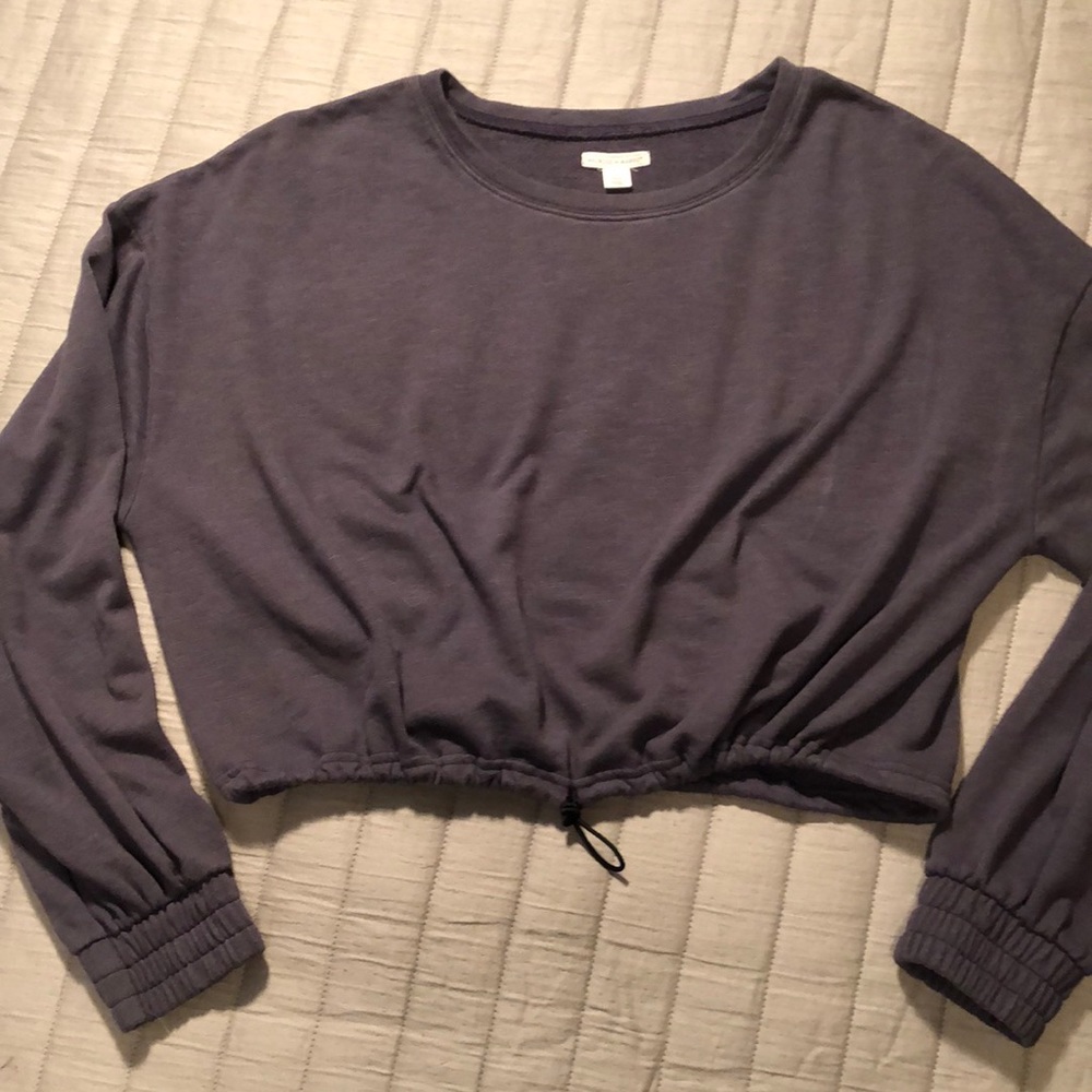 Nordstrom Oversized Melrose & Market French terry crop top